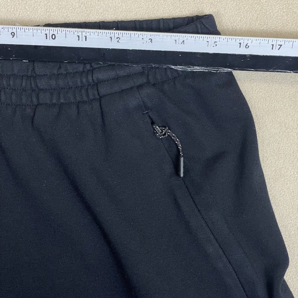 Adidas Cropped Training Jogger Sweatpants Mens M Black Elastic Waist Tapered - Picture 5 of 15